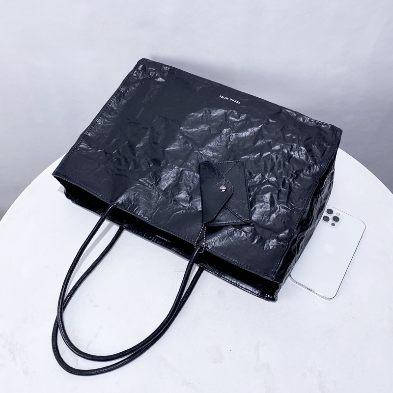 Korean Casual Kraft Paper Tote - Luxury Bag Collection 评论和价格