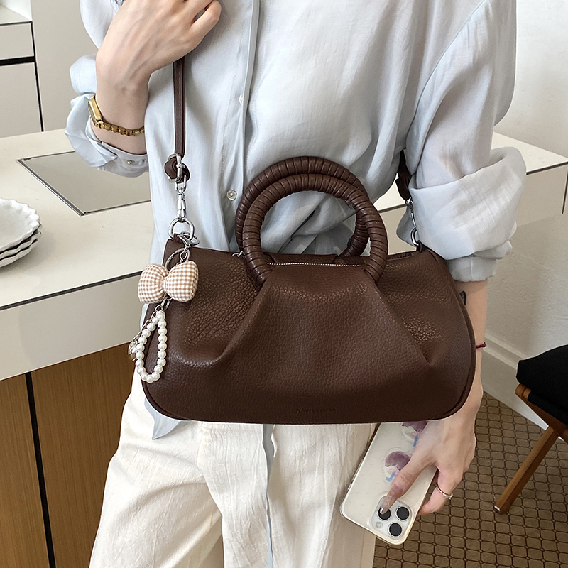 Pleated Design Round Top-handl - Luxury Bags Consignment 评论和价格