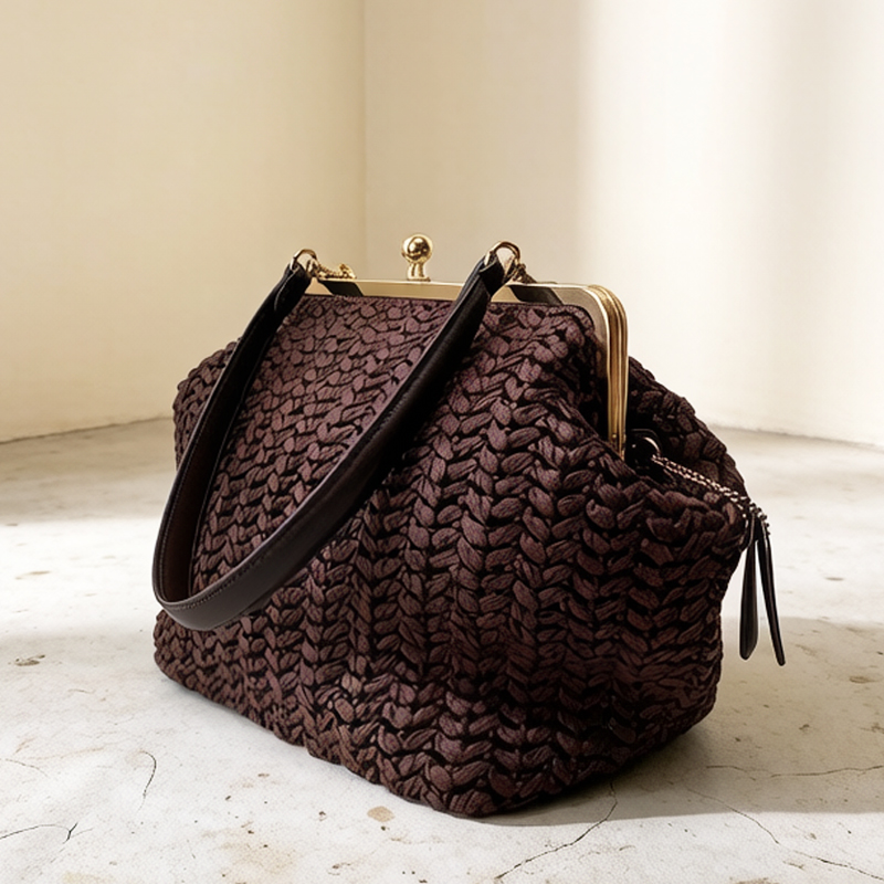 Hand-Woven Kisslock Frame Shou - Luxury Bag Collection 评论和价格