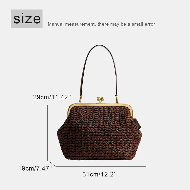 Hand-Woven Kisslock Frame Shou - Luxury Bag Collection 评论和价格