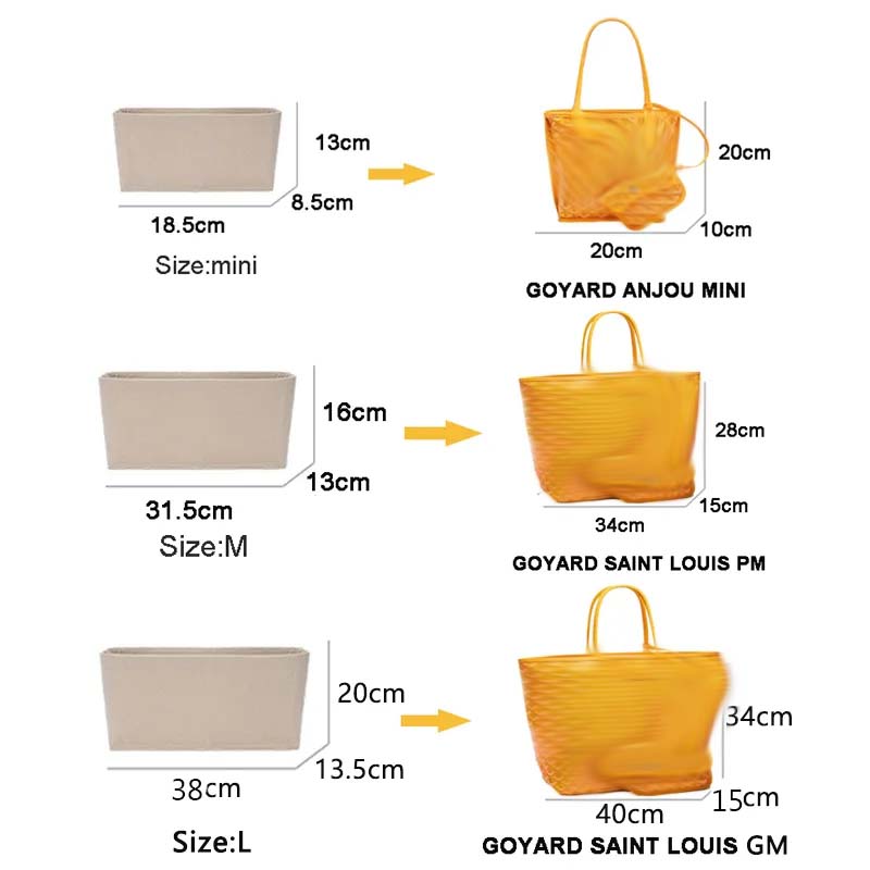 Felt Insert Bag Cosmetic Organ - Luxury Bags Consignment 评论和价格