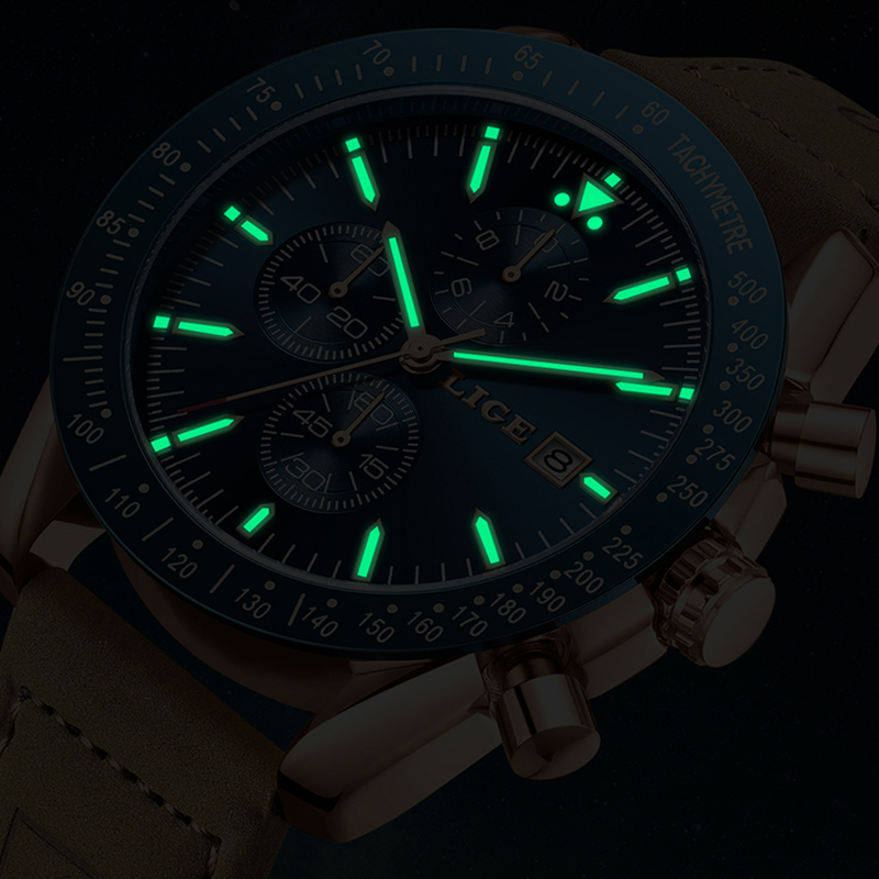 LIGE Casual Sports Men Watch L - Luxury Bags Brands List 评论和价格