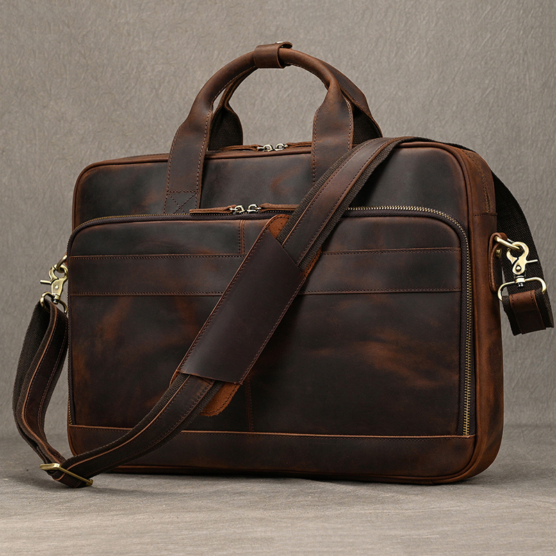 Crazy Horse Genuine Leather Me - Laptop Bag Leather 15 评论和价格