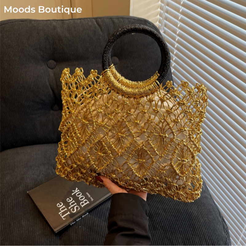 MOODS Handmade Woven Design Ro - Luxury Bags Consignment 评论和价格