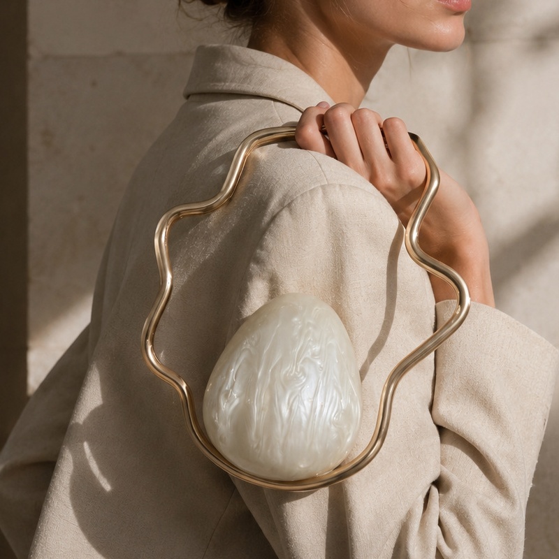 Women mini Acrylic Egg Bag Cut - Luxury Bag Collection 评论和价格