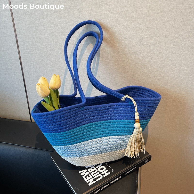 Cotton Rope Woven Design Shoul - Luxury Bags Consignment 评论和价格