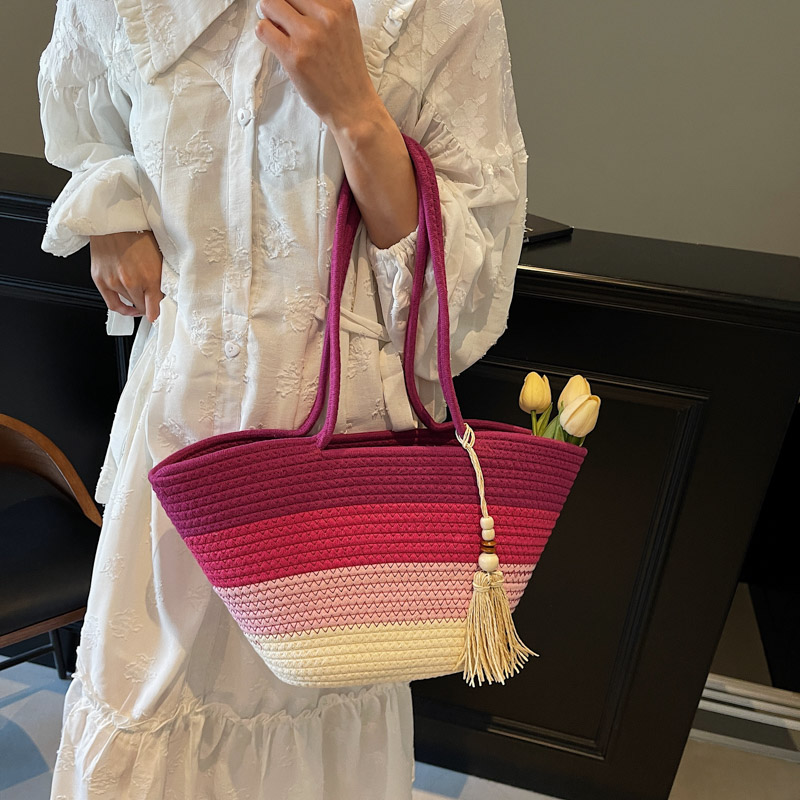 Cotton Rope Woven Design Shoul - Luxury Bags Consignment 评论和价格