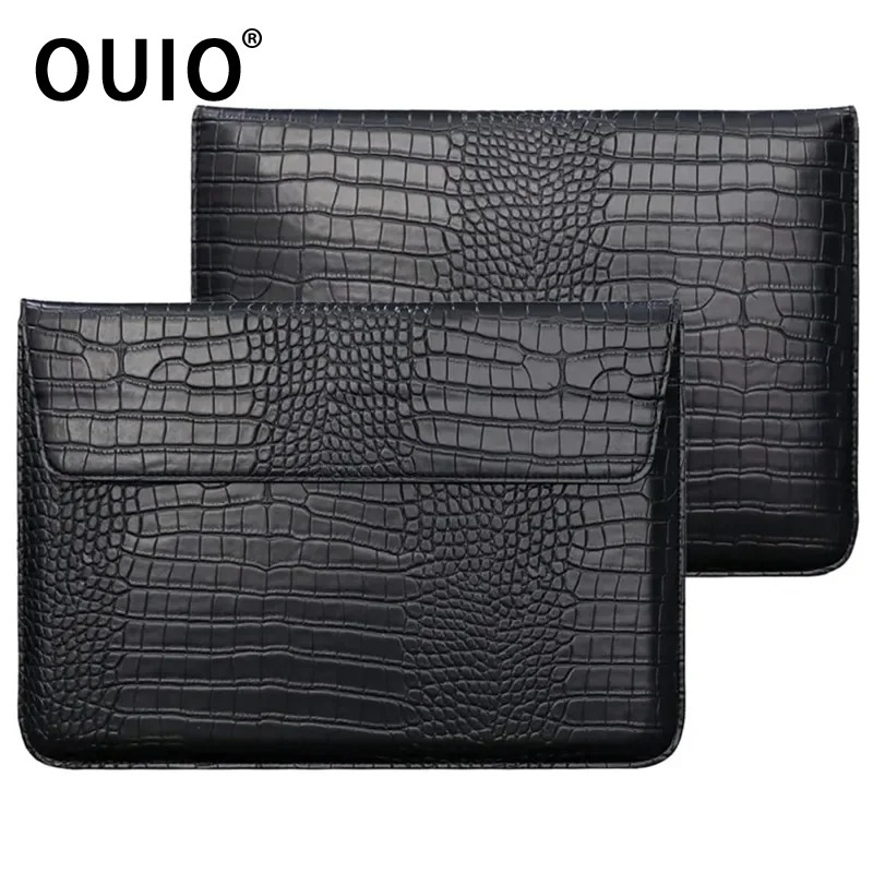OUIO Crocodile Leather Flip La - Laptop Bag Leather 15 评论和价格