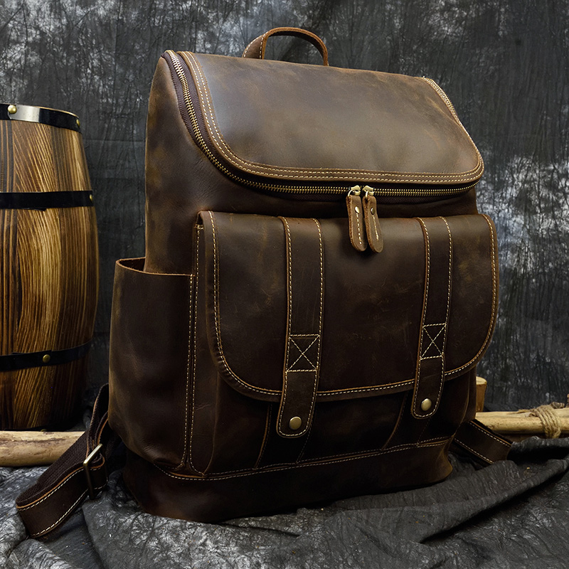 Big Capacity Vintage Leather B - Laptop Bag Leather 15 评论和价格