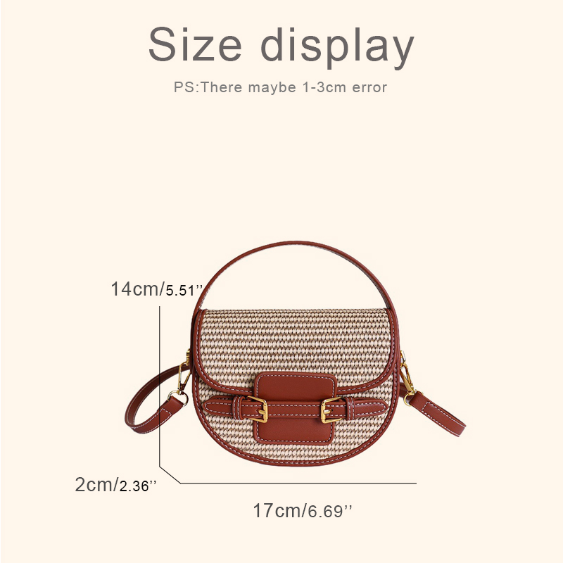 England Style Mini Straw Saddl - Luxury Bags Leather 评论和价格