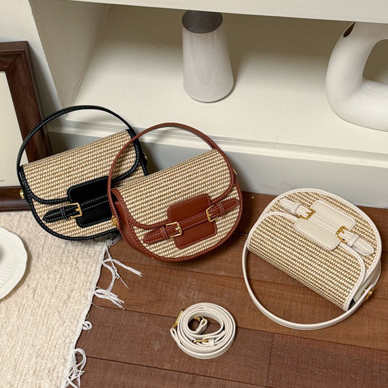 England Style Mini Straw Saddl - Luxury Bags Leather 评论和价格