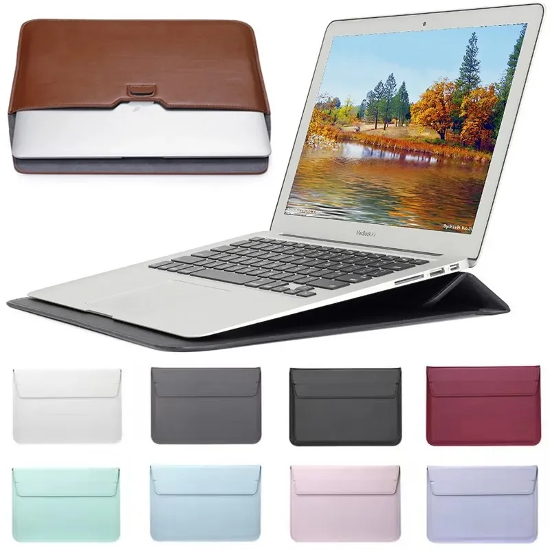 PU Leather with Stand Laptop N - Laptop Bag Leather 15 评论和价格