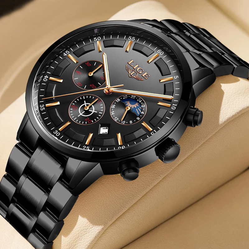 LIGE Business Watches Mens Top - Luxury Bags Brands List 评论和价格